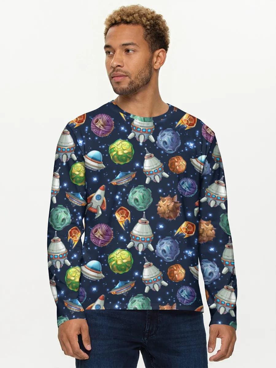 T-shirt Coton Manches Longues Homme