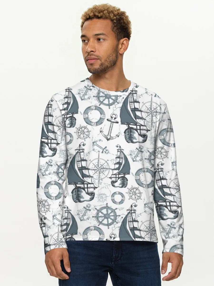 Men's cotton long sleeve shirt