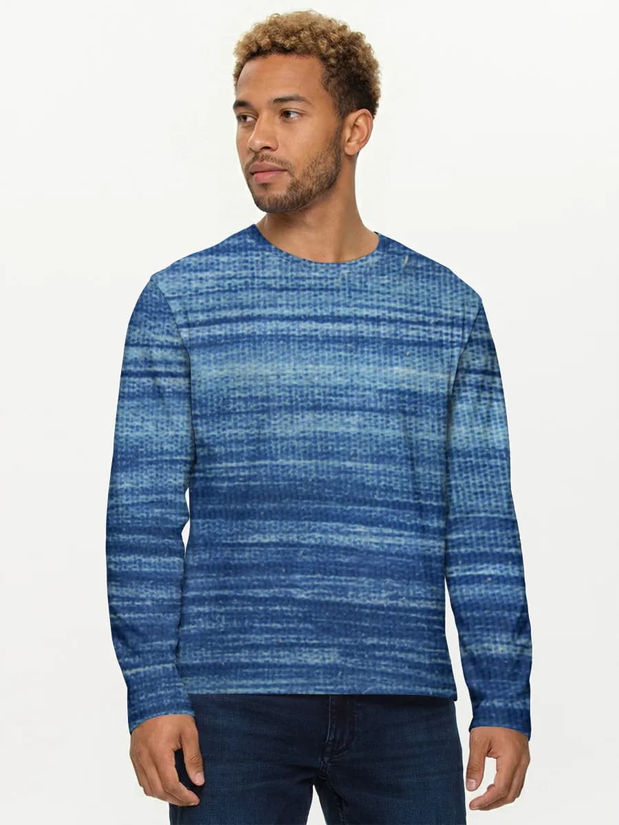 Camisa de manga larga de algodón para hombre