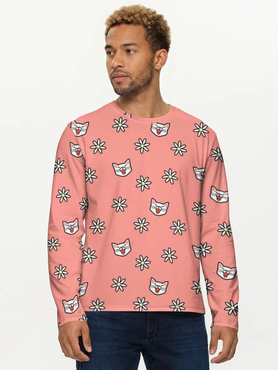 Camisa de manga larga de algodón para hombre