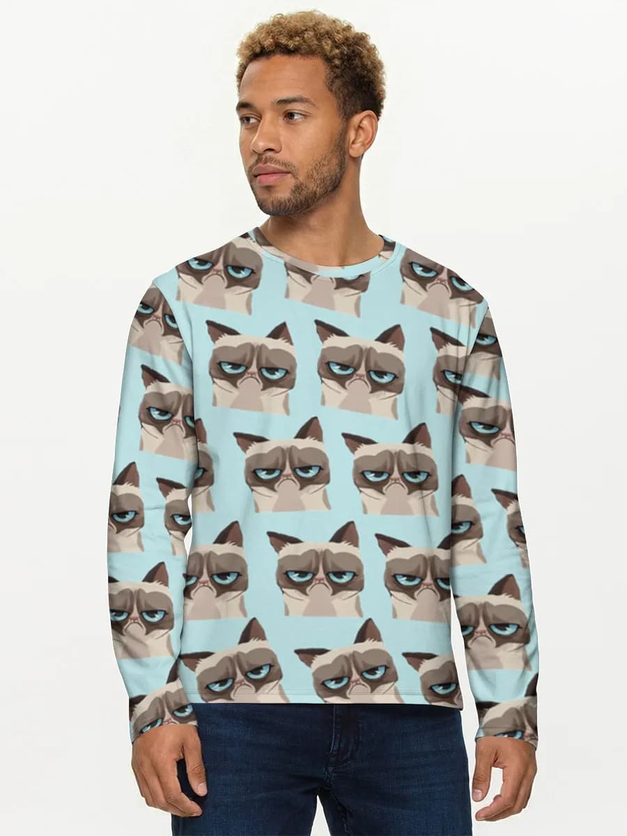 Men's cotton long sleeve shirt