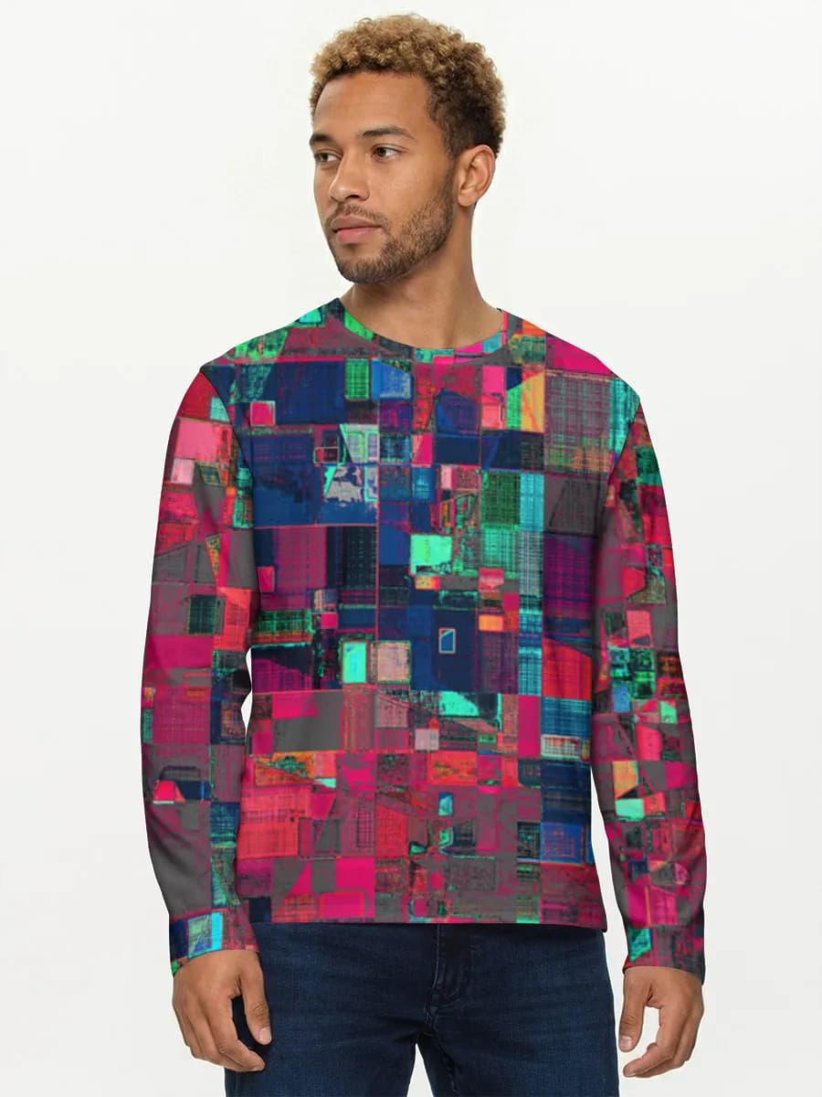 Men's cotton long sleeve shirt
