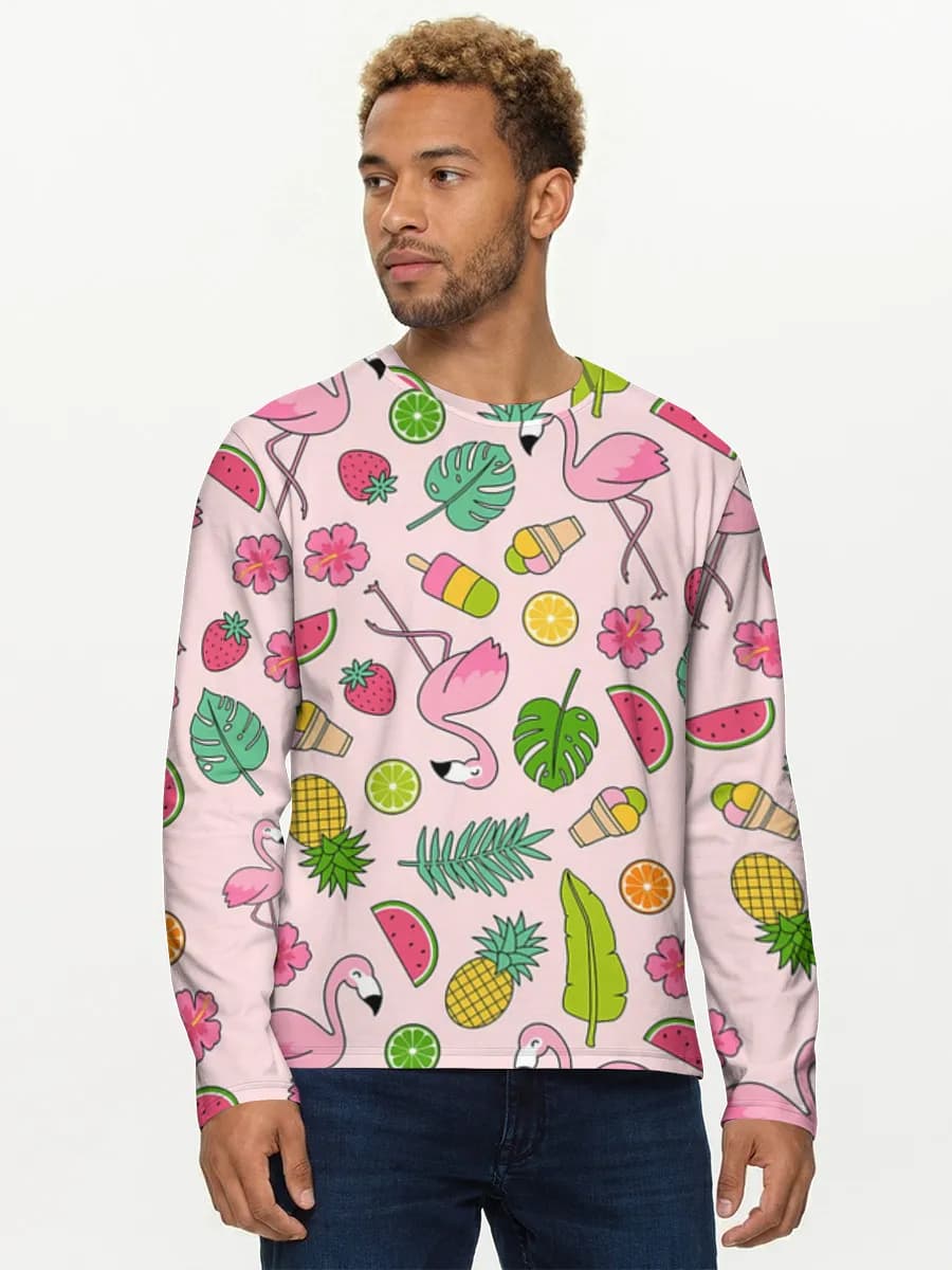 Men's cotton long sleeve shirt