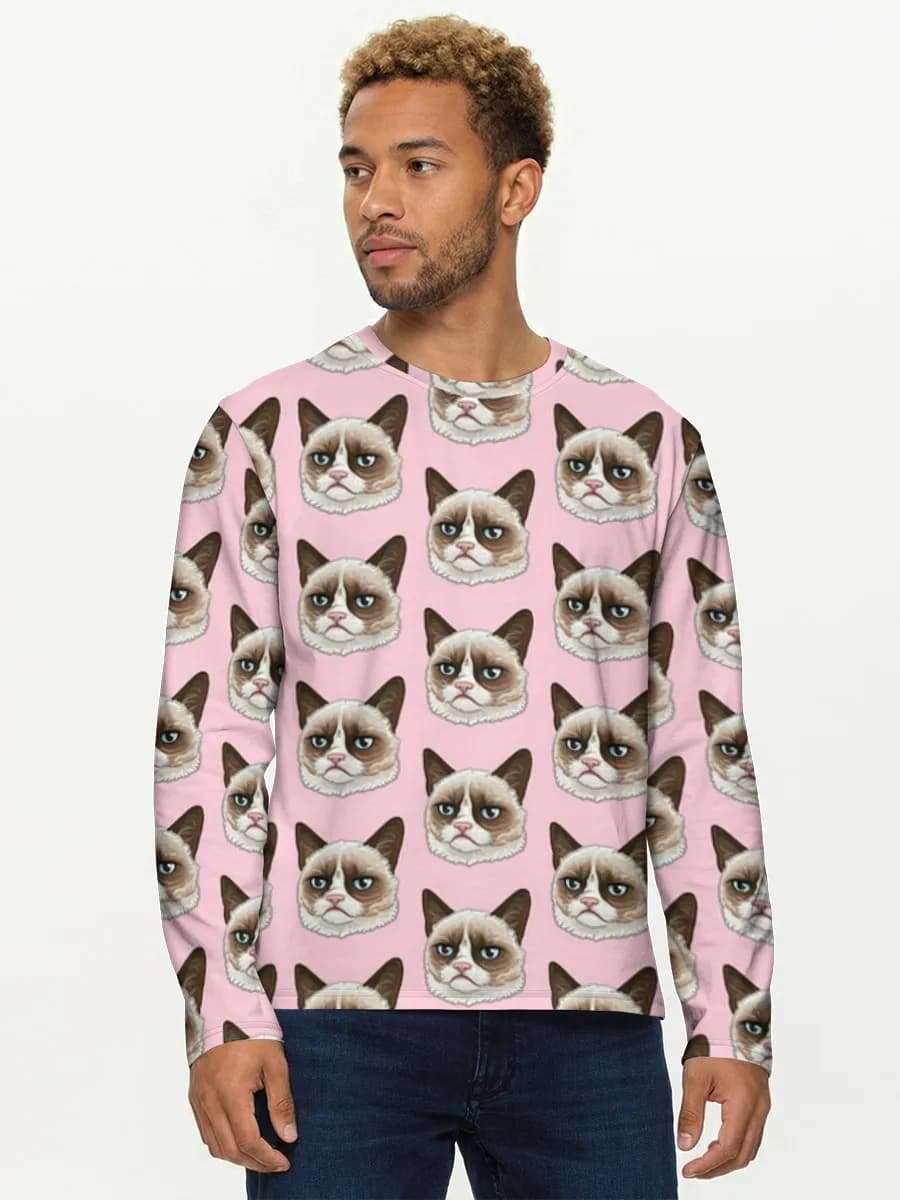 Men's cotton long sleeve shirt