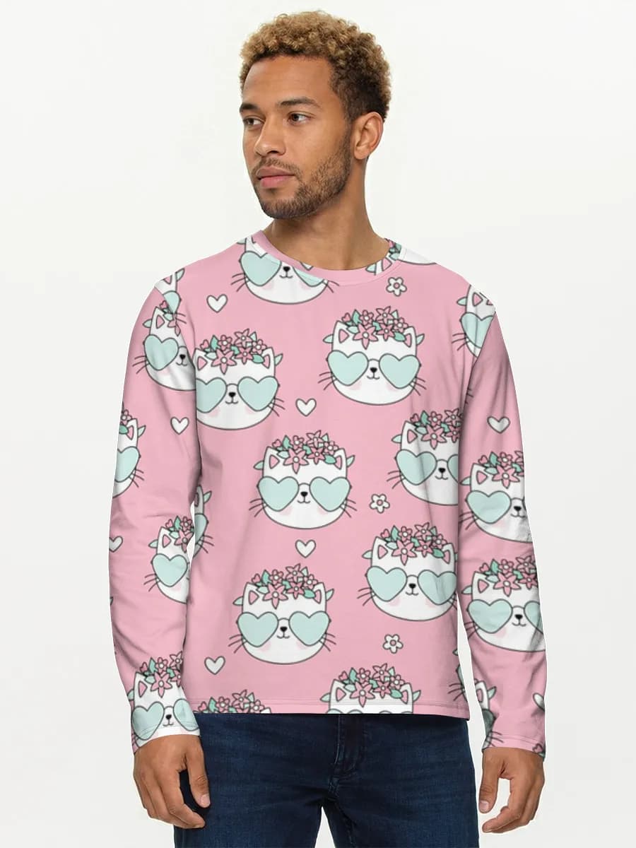 Camisa de manga larga de algodón para hombre