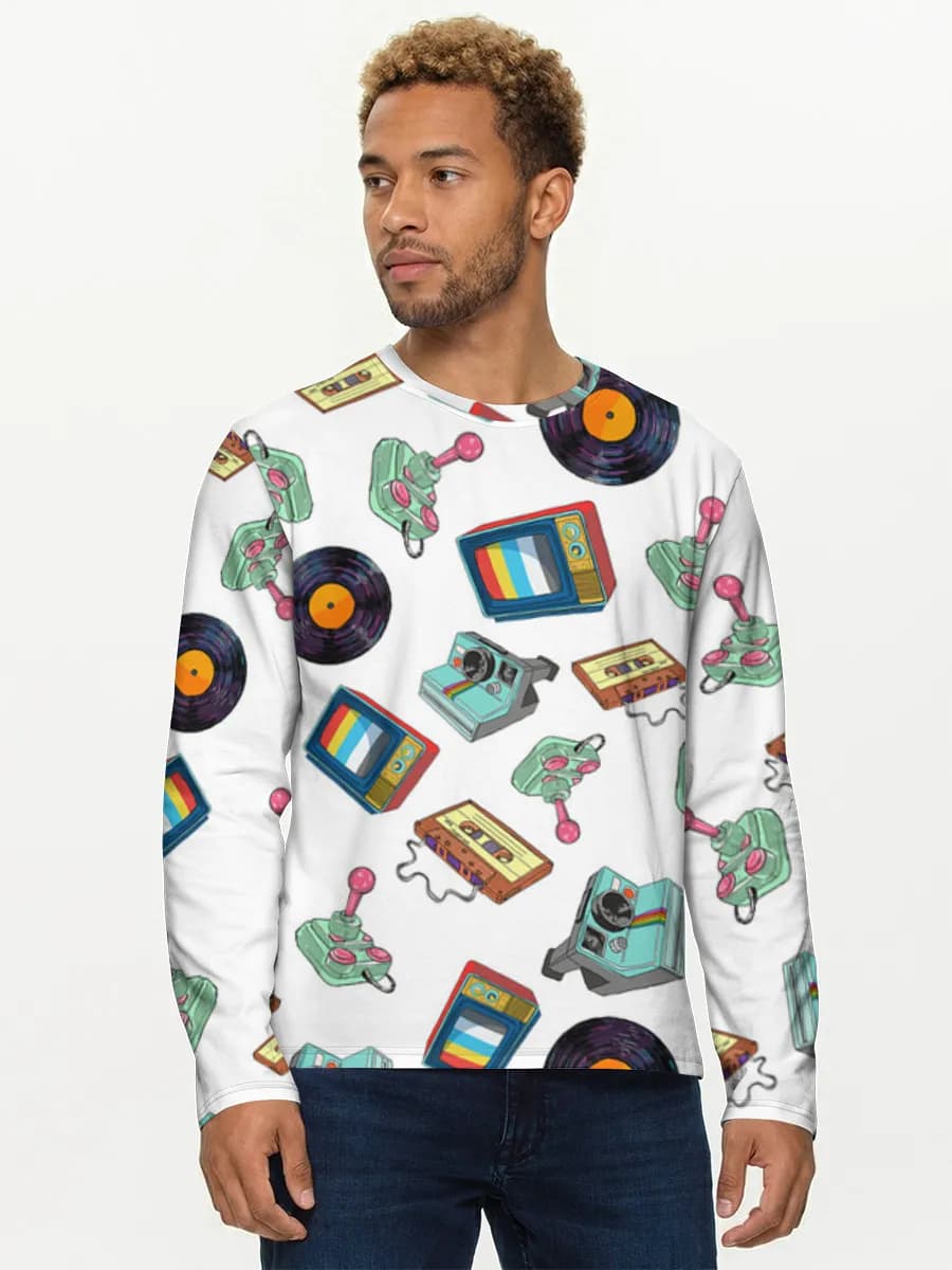 Men's cotton long sleeve shirt