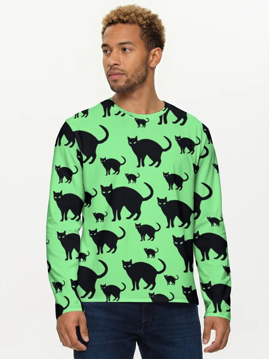 T-shirt Coton Manches Longues Homme