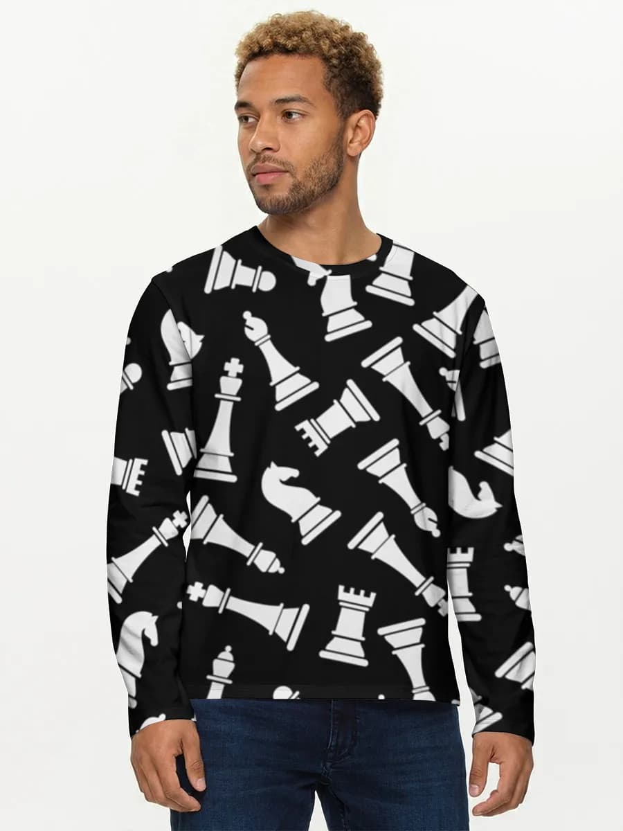 Camisa de manga larga de algodón para hombre