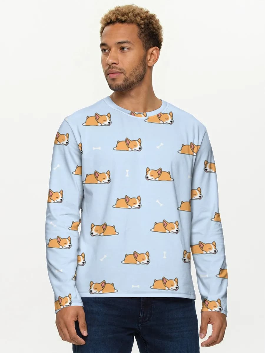 Men's cotton long sleeve shirt