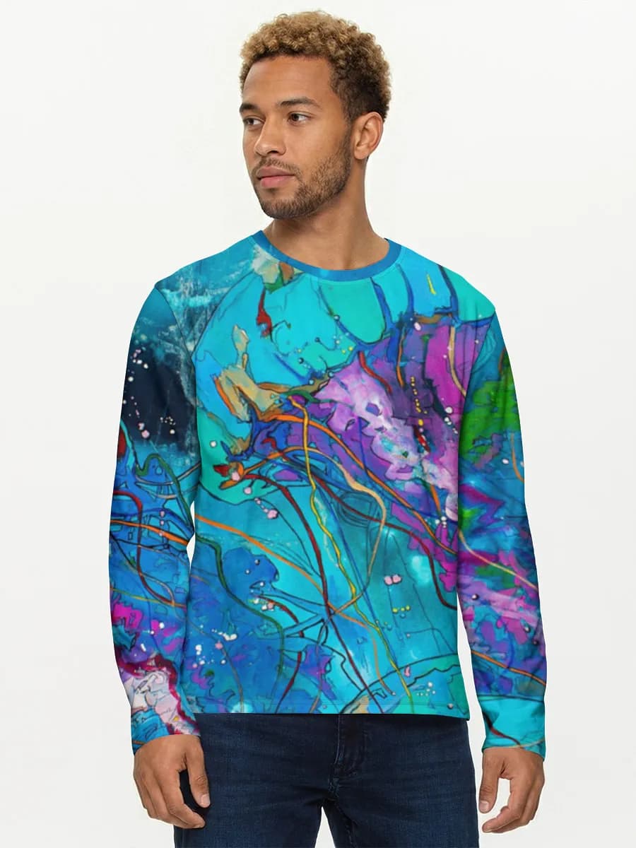 Men's cotton long sleeve shirt