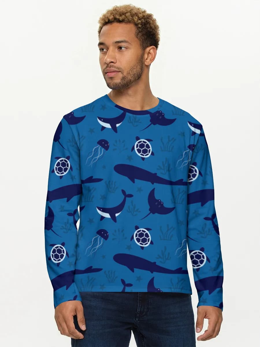 Men's cotton long sleeve shirt