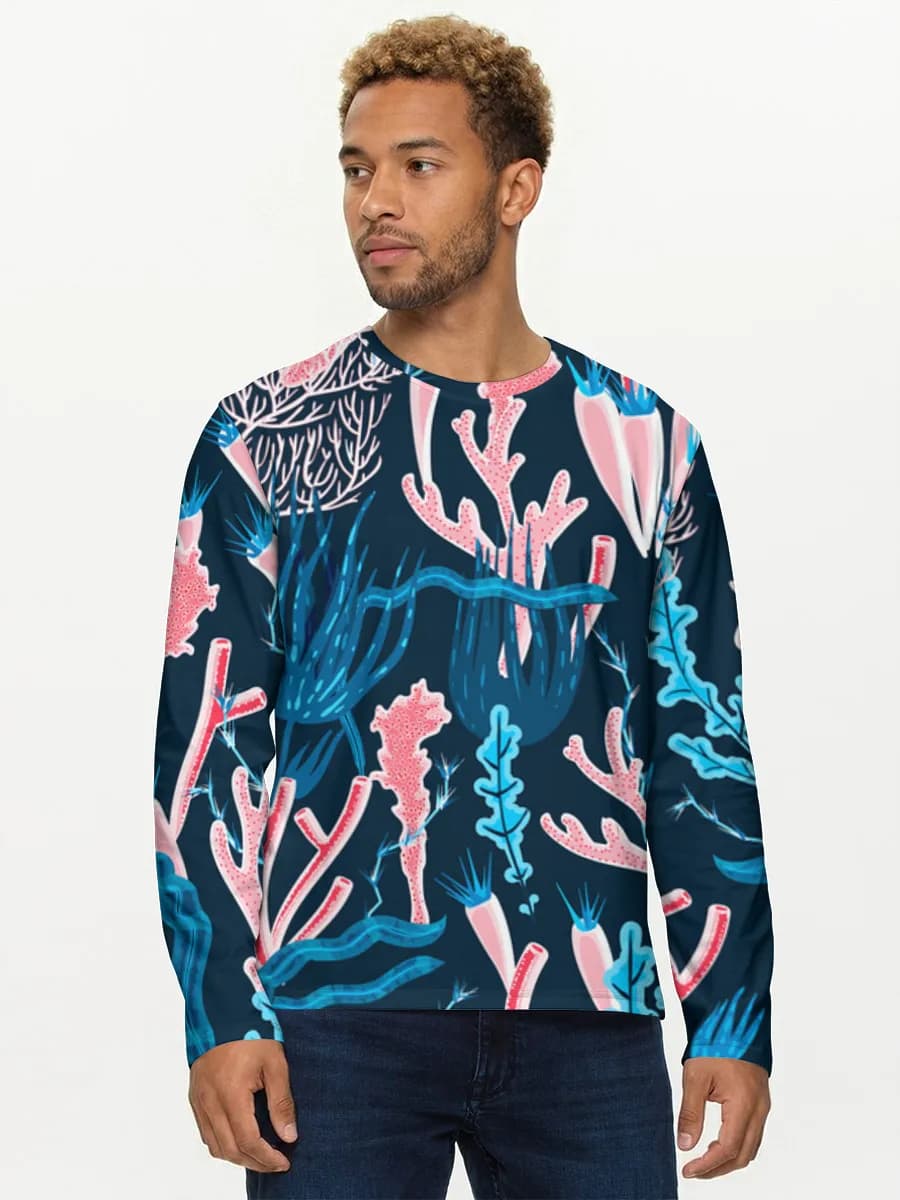 Men's cotton long sleeve shirt