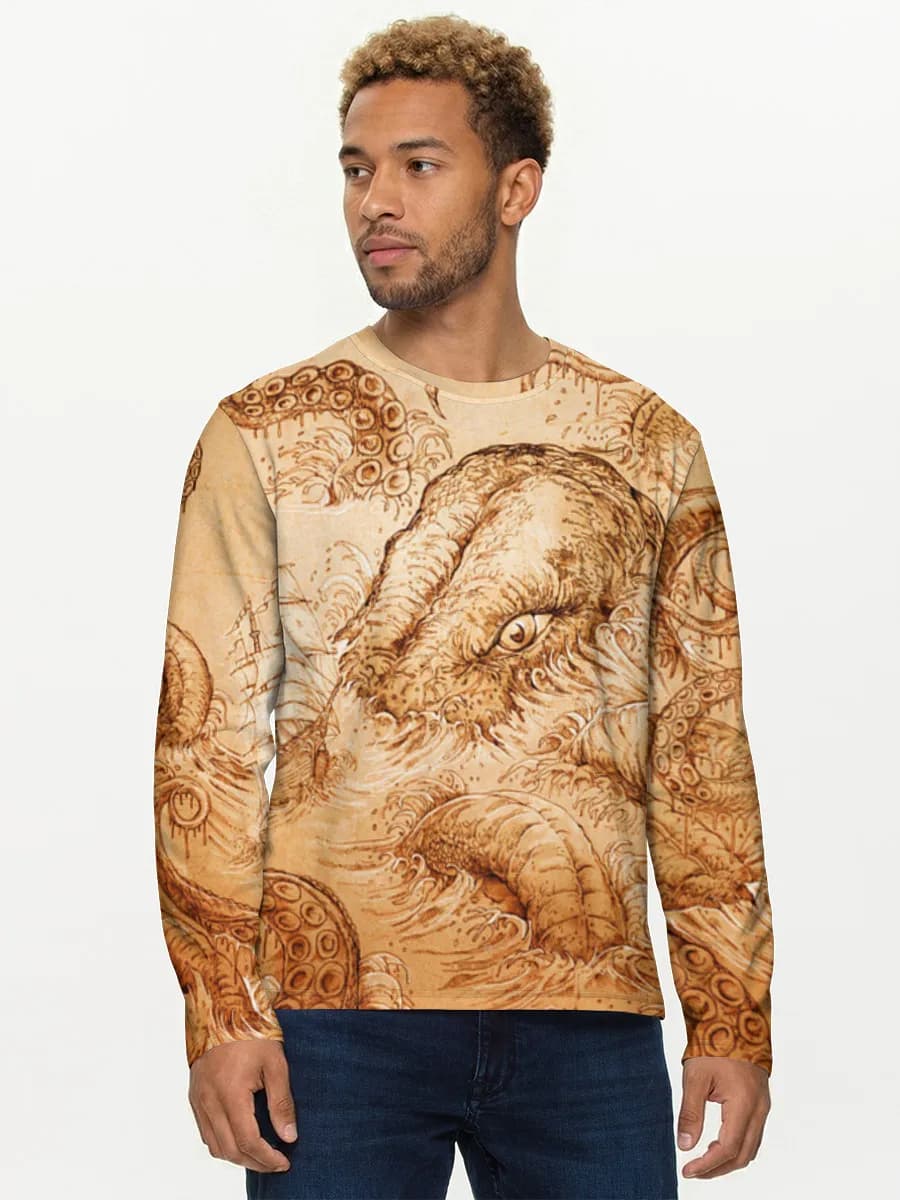 Camisa de manga larga de algodón para hombre