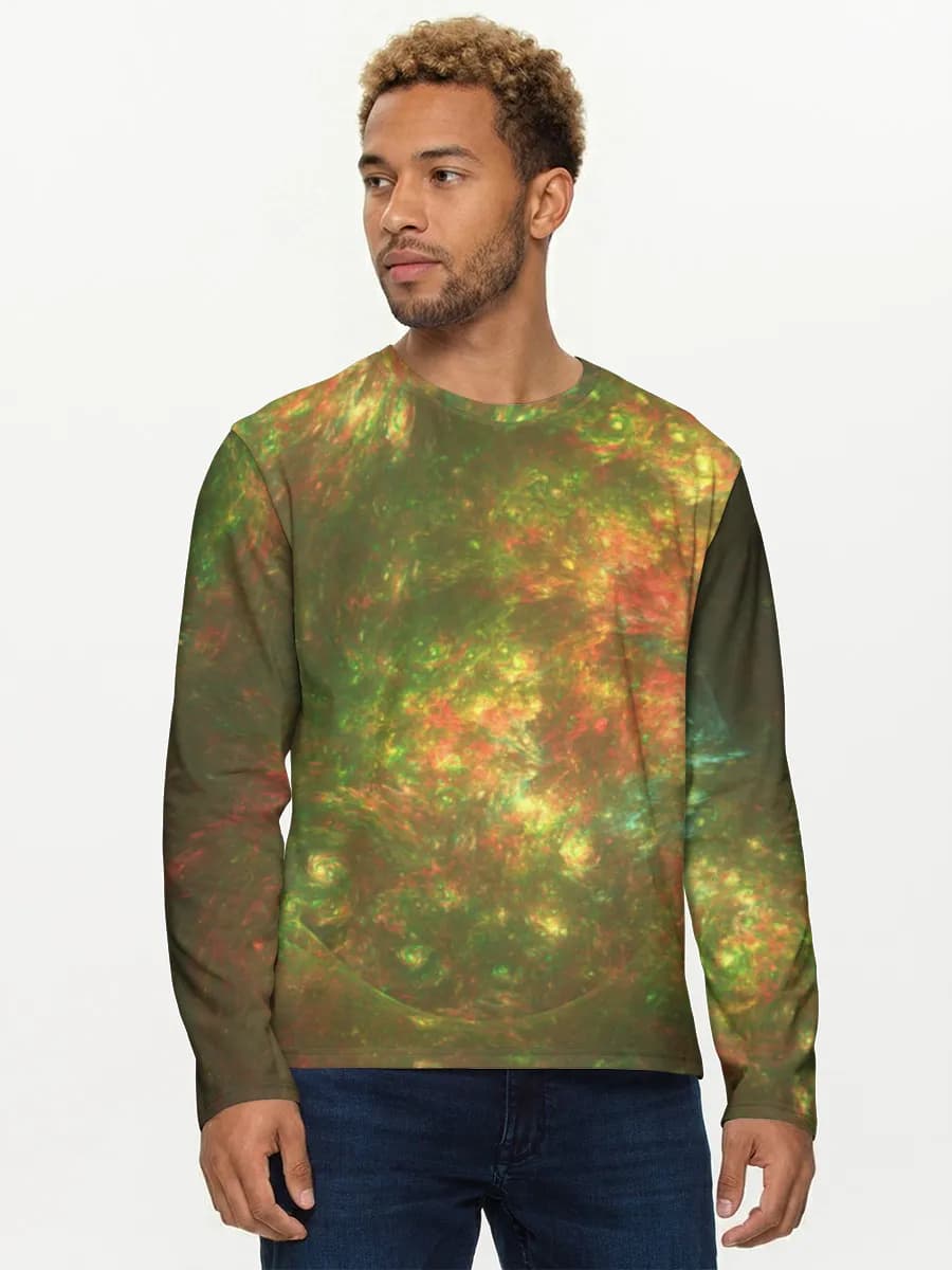 Men's cotton long sleeve shirt