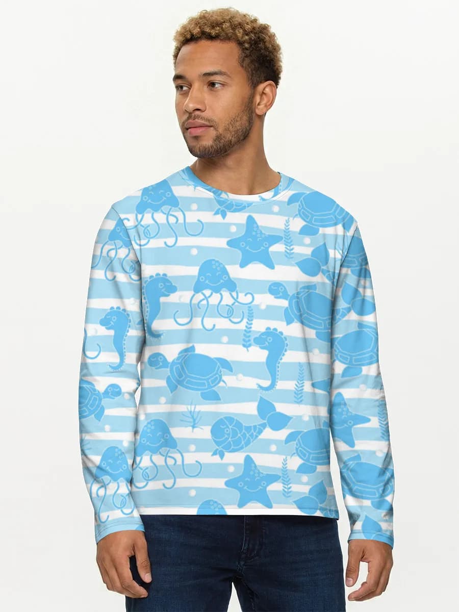 T-shirt Coton Manches Longues Homme