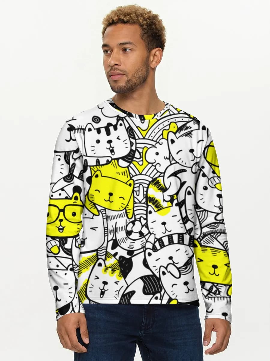 T-shirt Coton Manches Longues Homme