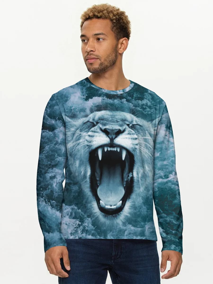 Men's cotton long sleeve shirt