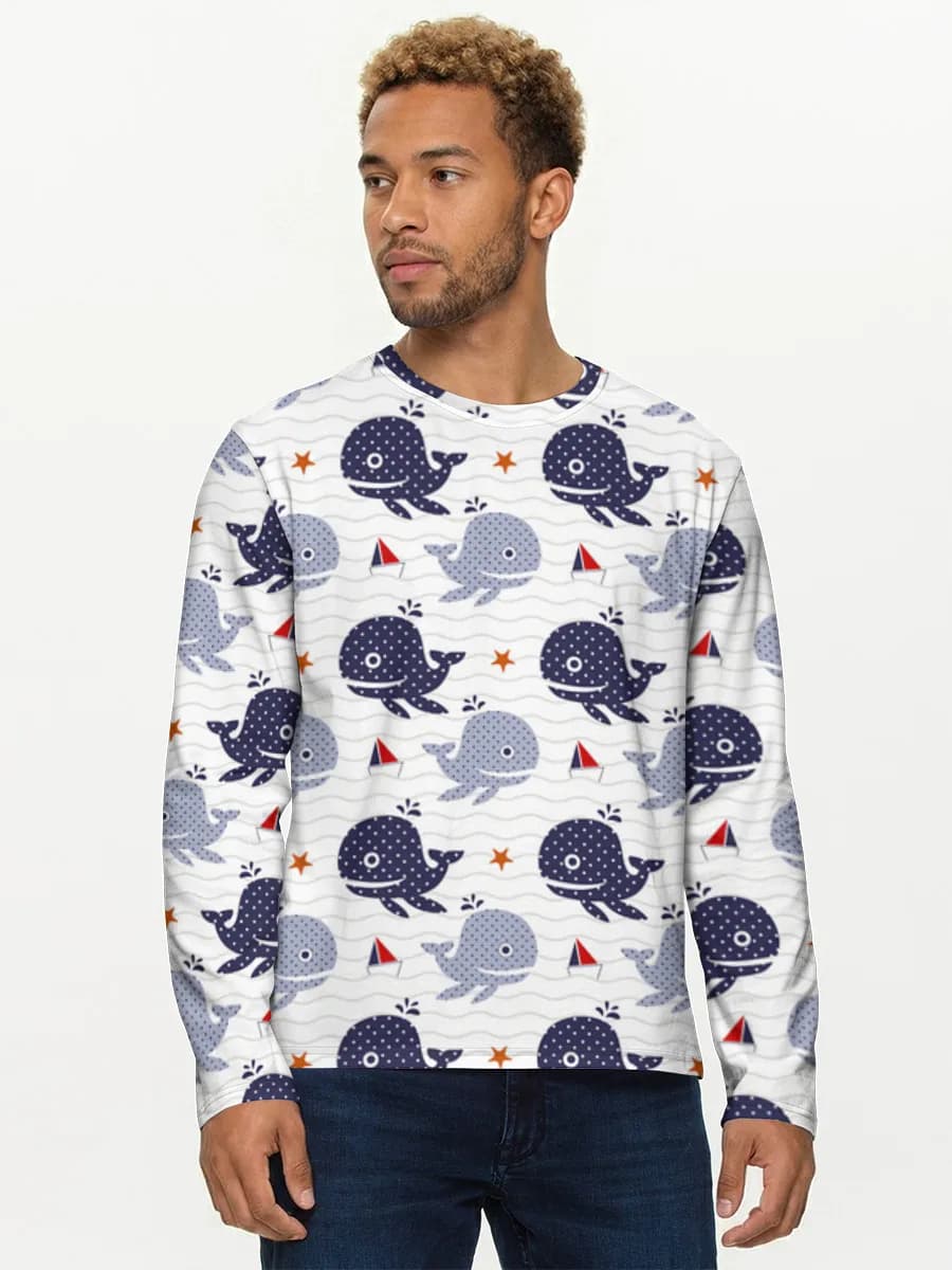 Men's cotton long sleeve shirt