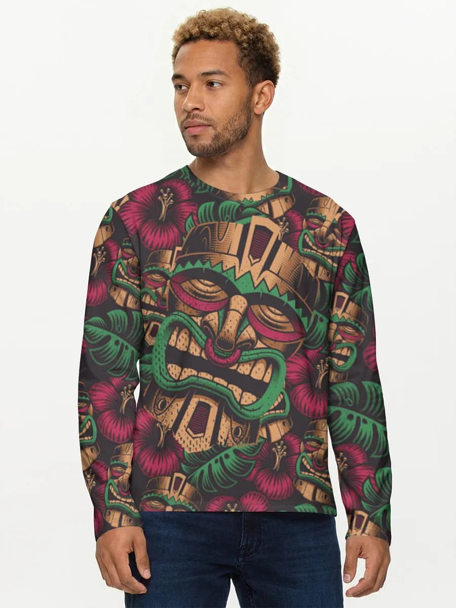 Men's cotton long sleeve shirt
