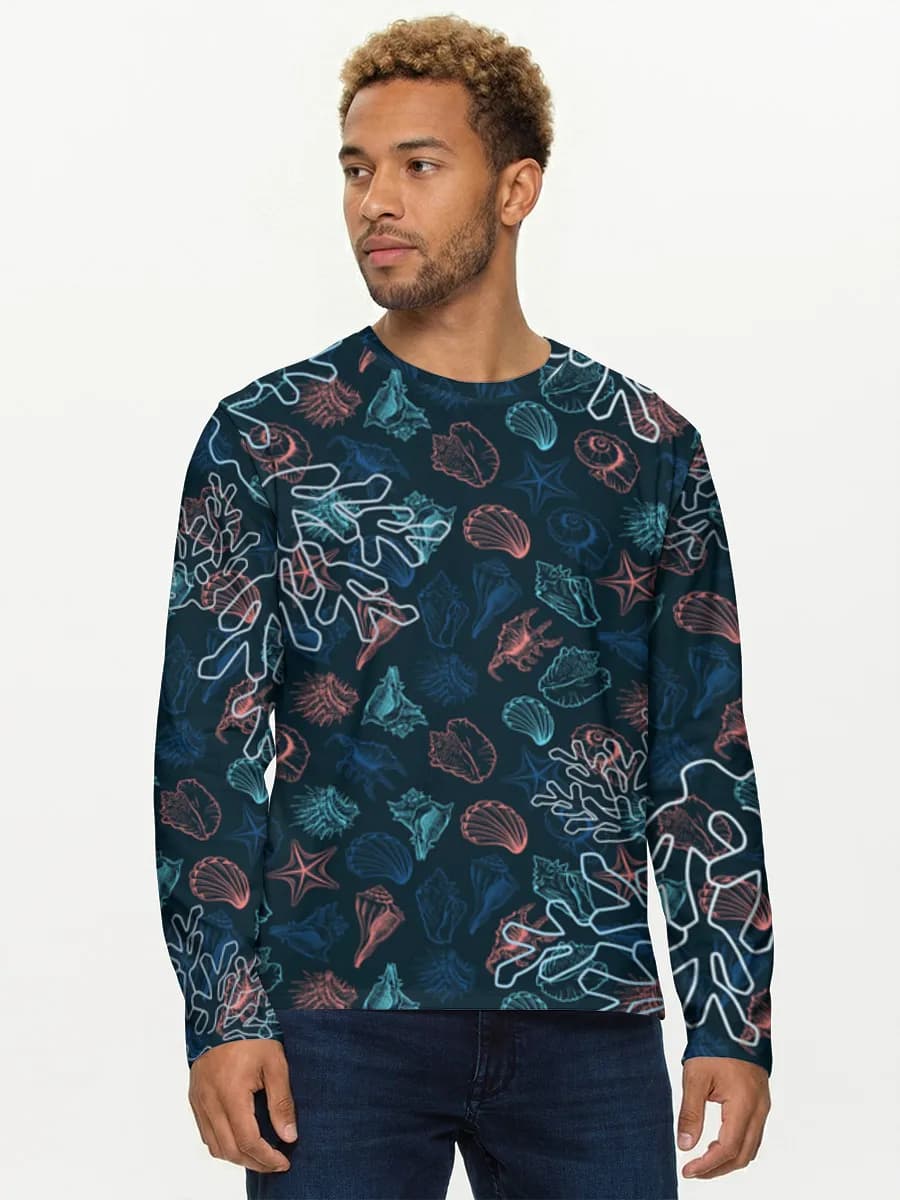 Men's cotton long sleeve shirt
