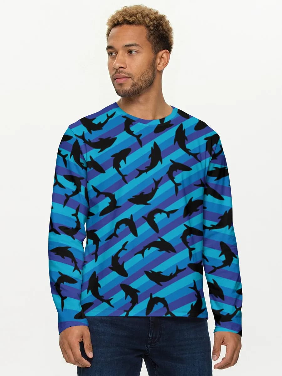 T-shirt Coton Manches Longues Homme
