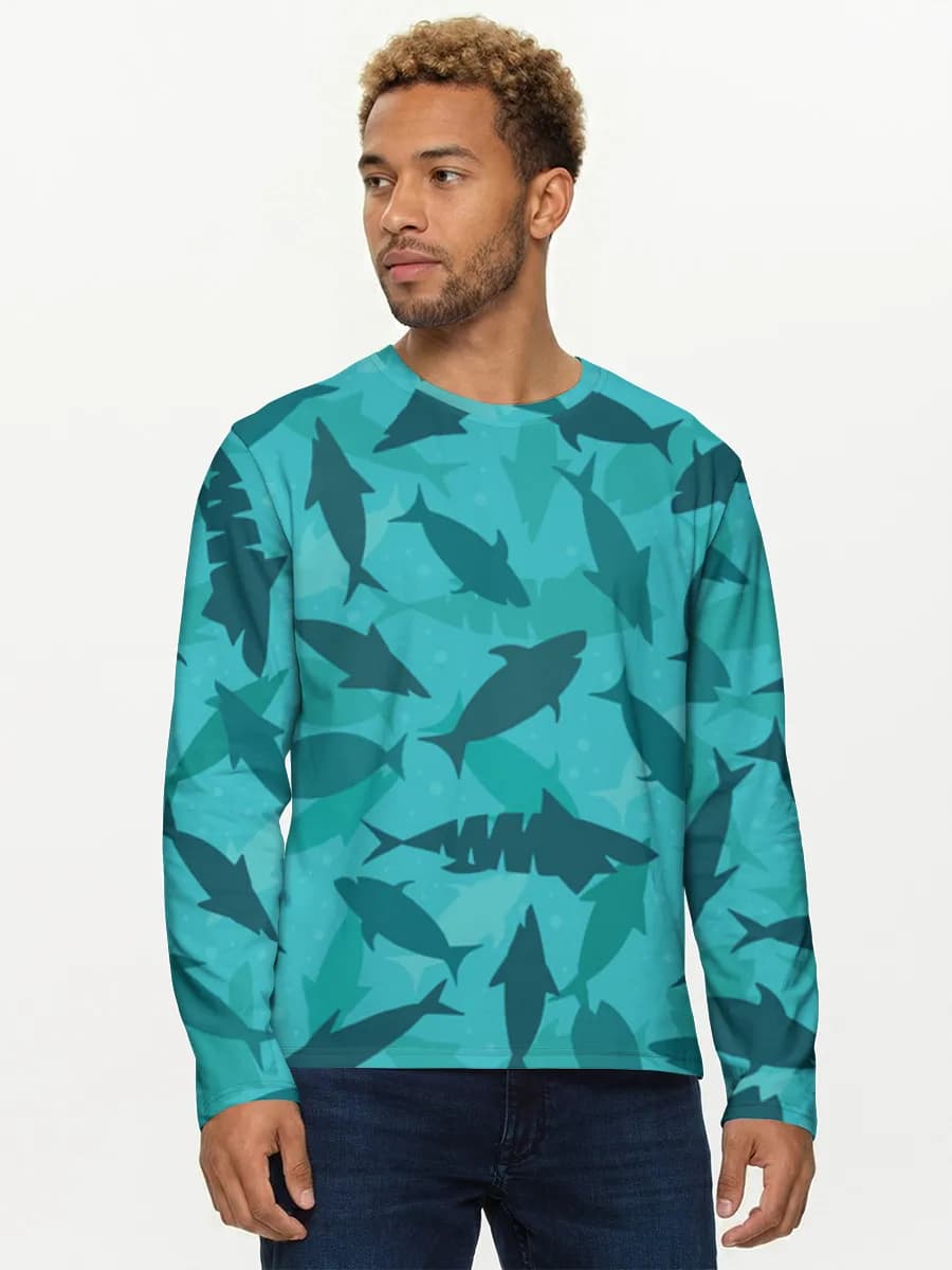 T-shirt Coton Manches Longues Homme