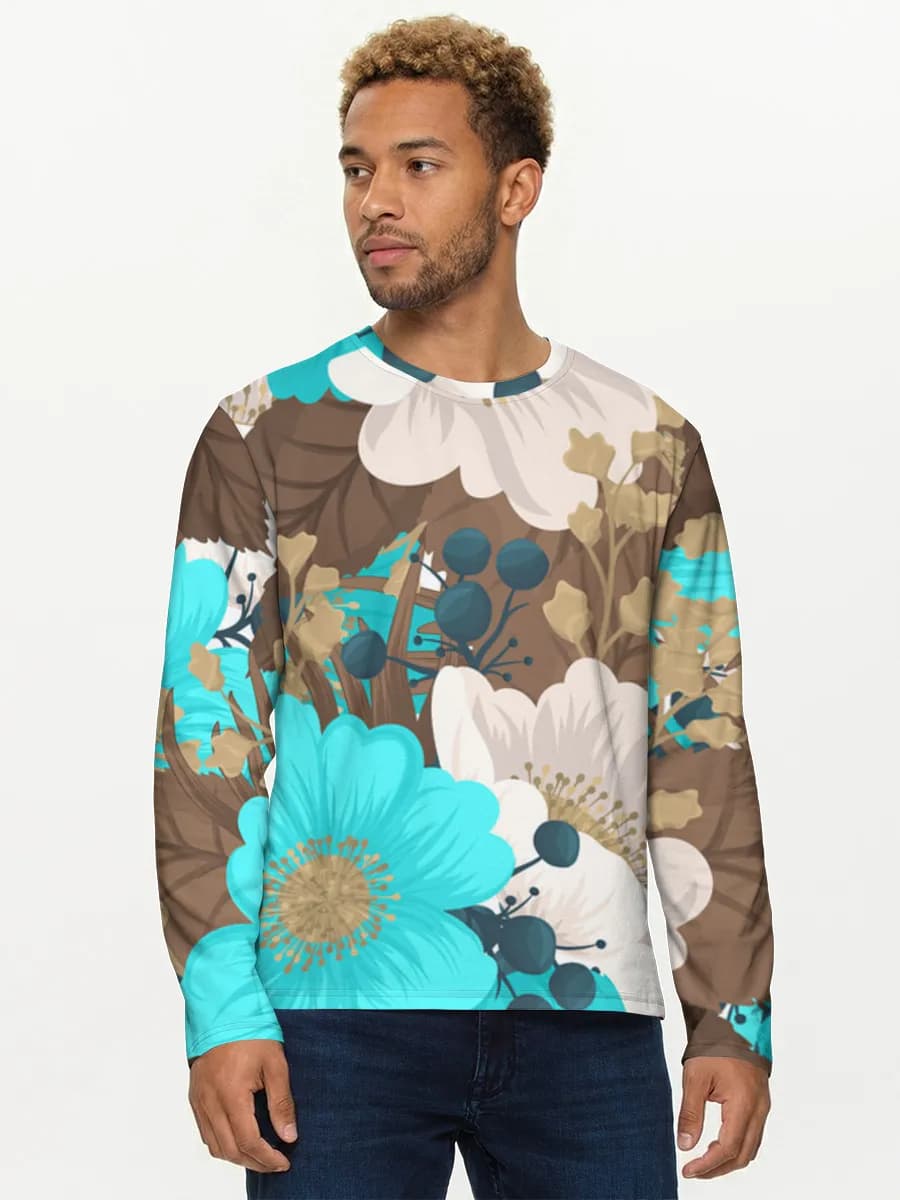 Men's cotton long sleeve shirt