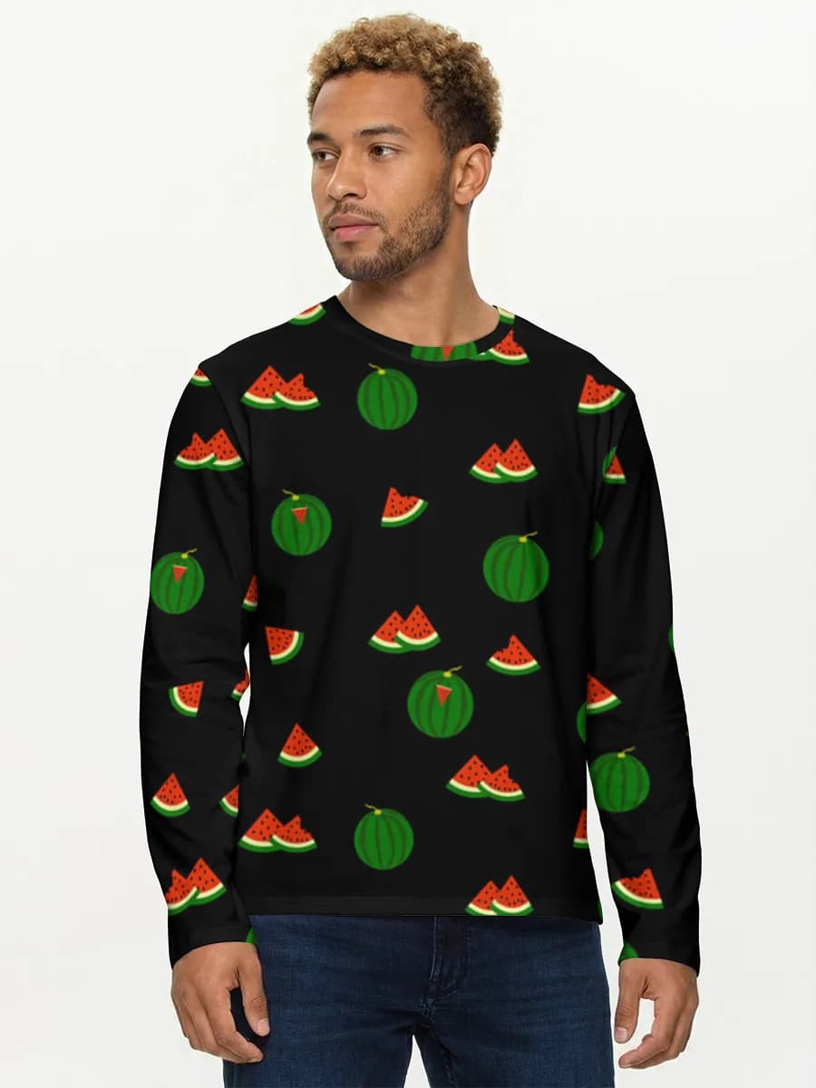 Men's cotton long sleeve shirt