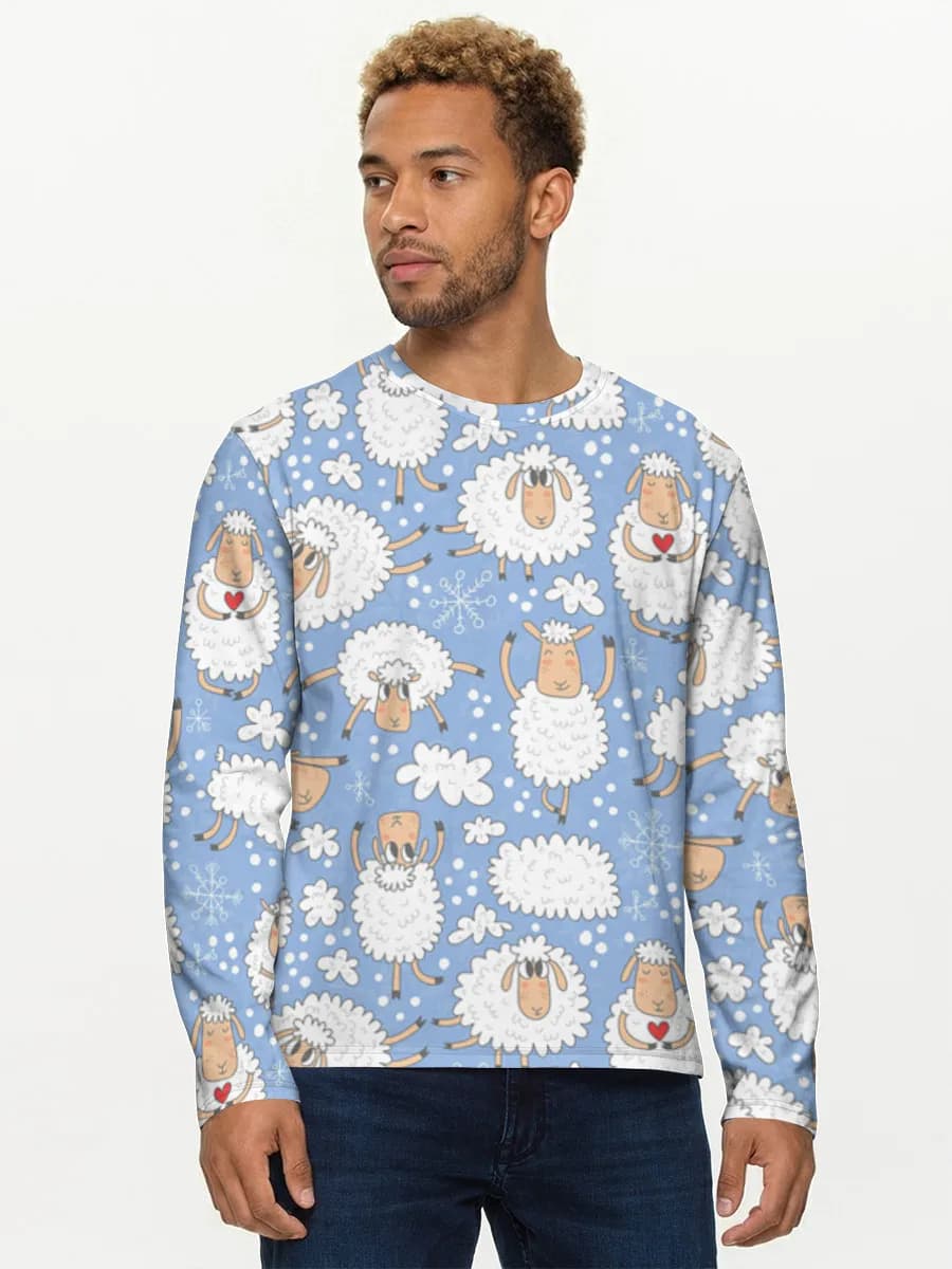 T-shirt Coton Manches Longues Homme