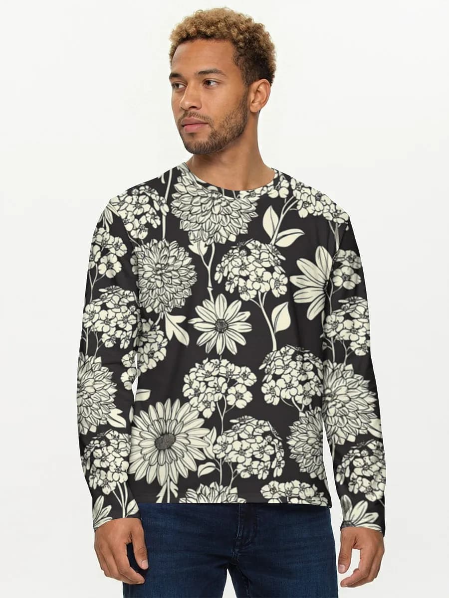 Men's cotton long sleeve shirt