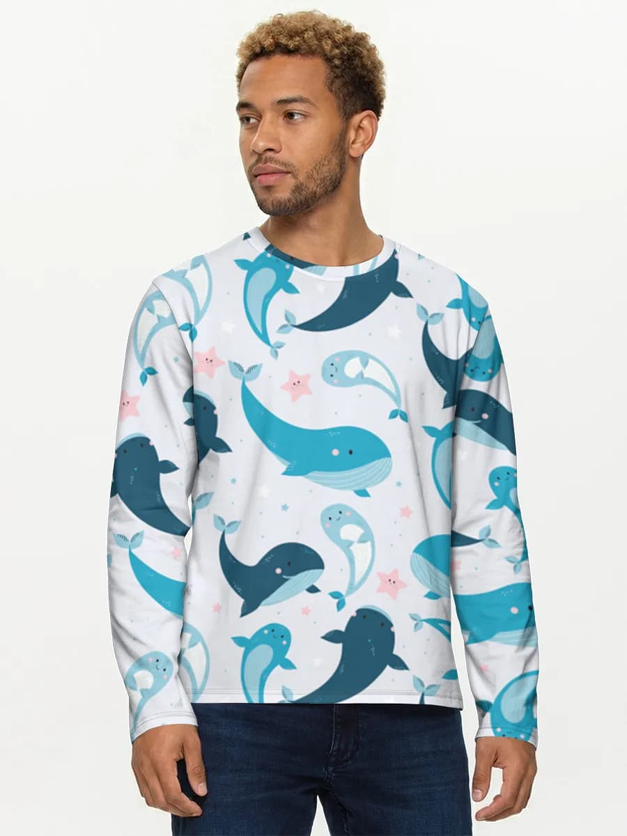 Camisa de manga larga de algodón para hombre