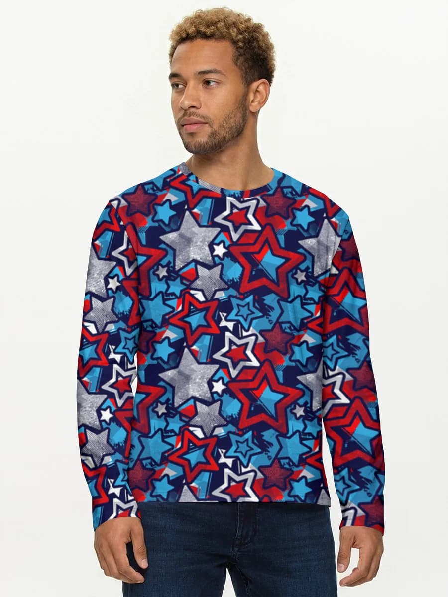 T-shirt Coton Manches Longues Homme