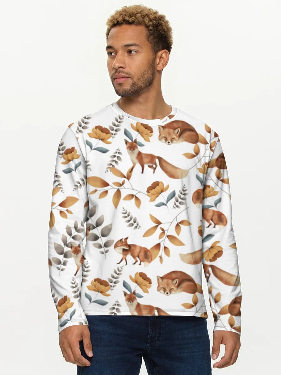 T-shirt Coton Manches Longues Homme