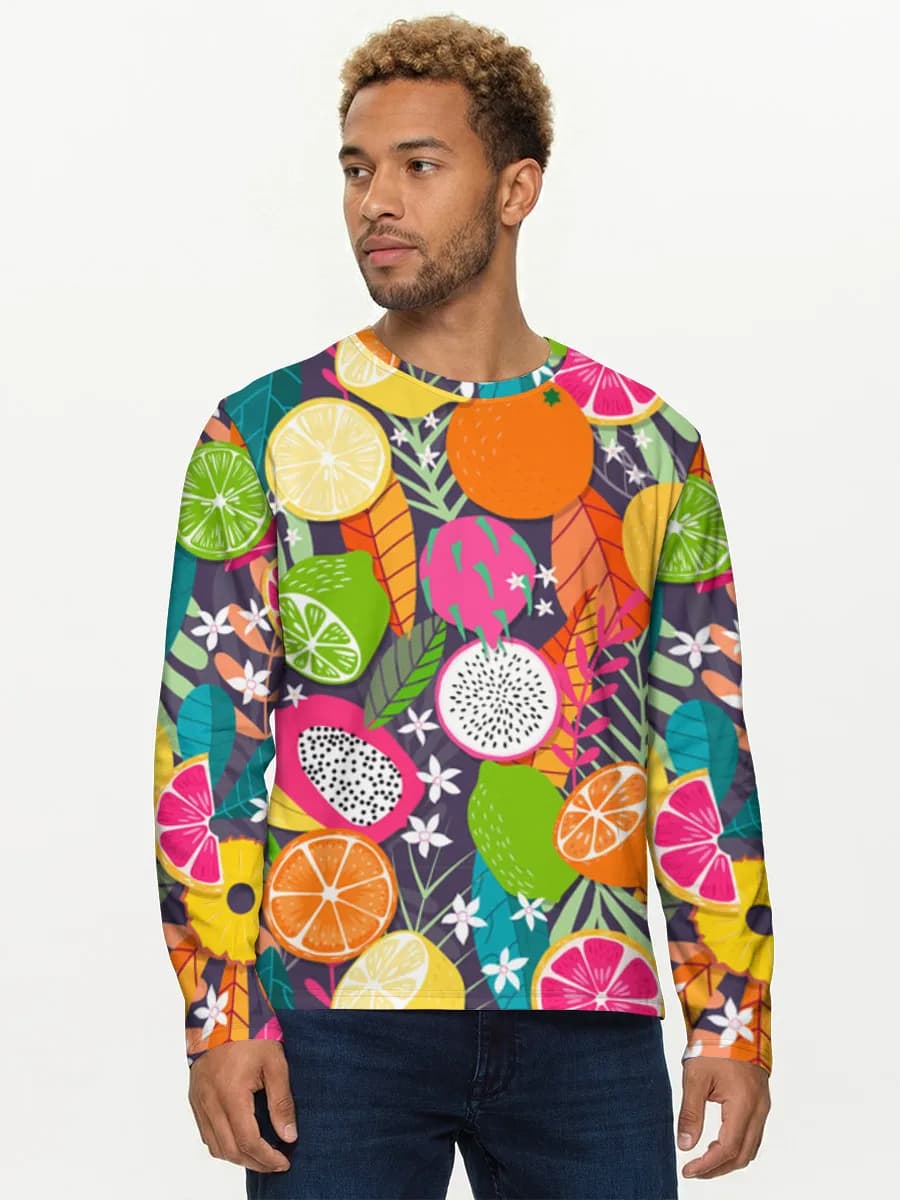 Men's cotton long sleeve shirt