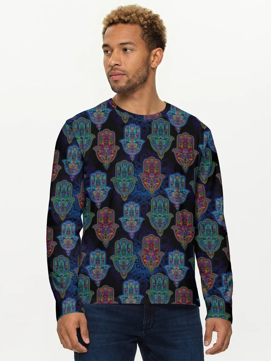 Men's cotton long sleeve shirt