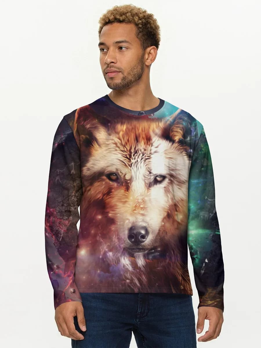 Camisa de manga larga de algodón para hombre