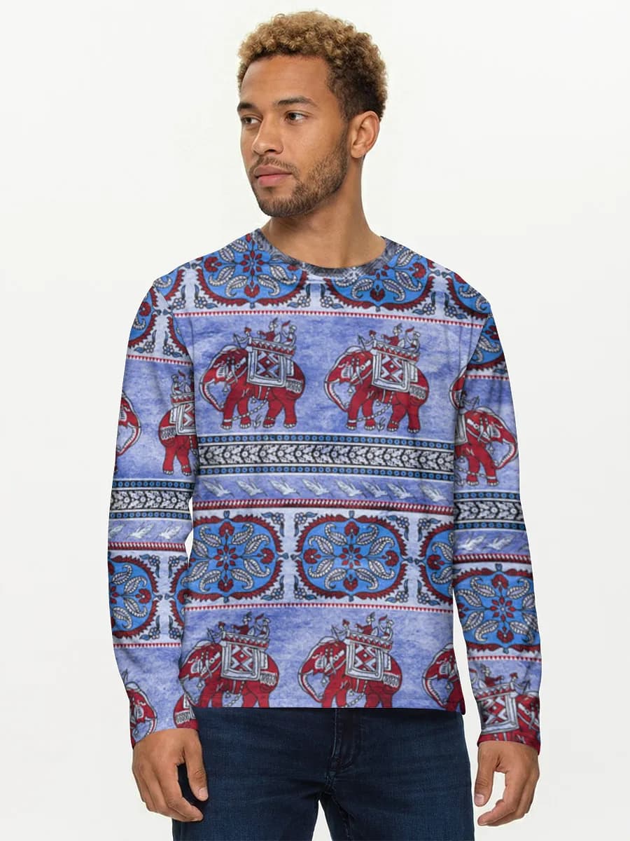 Men's cotton long sleeve shirt