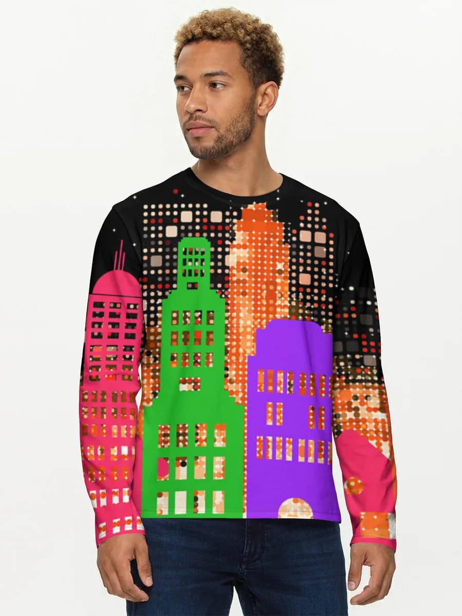 T-shirt Coton Manches Longues Homme