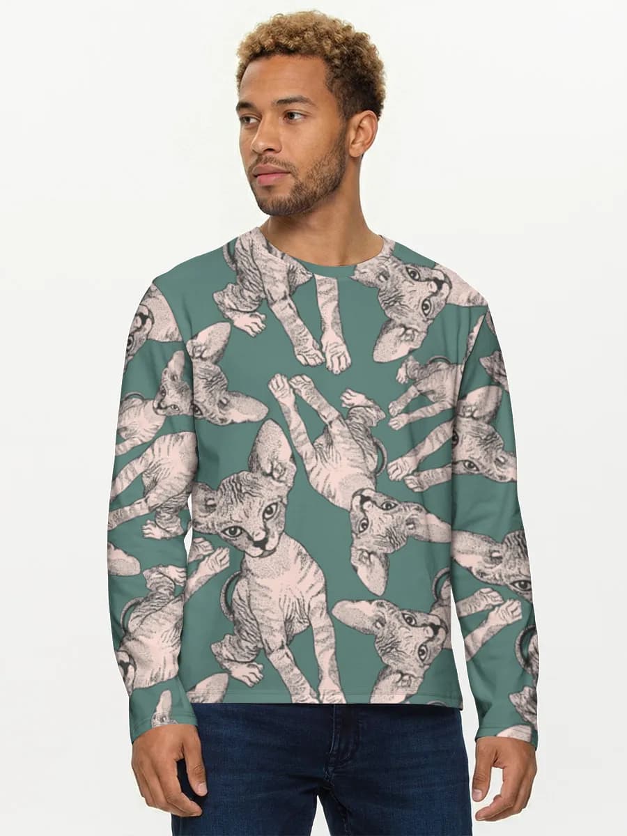 Men's cotton long sleeve shirt