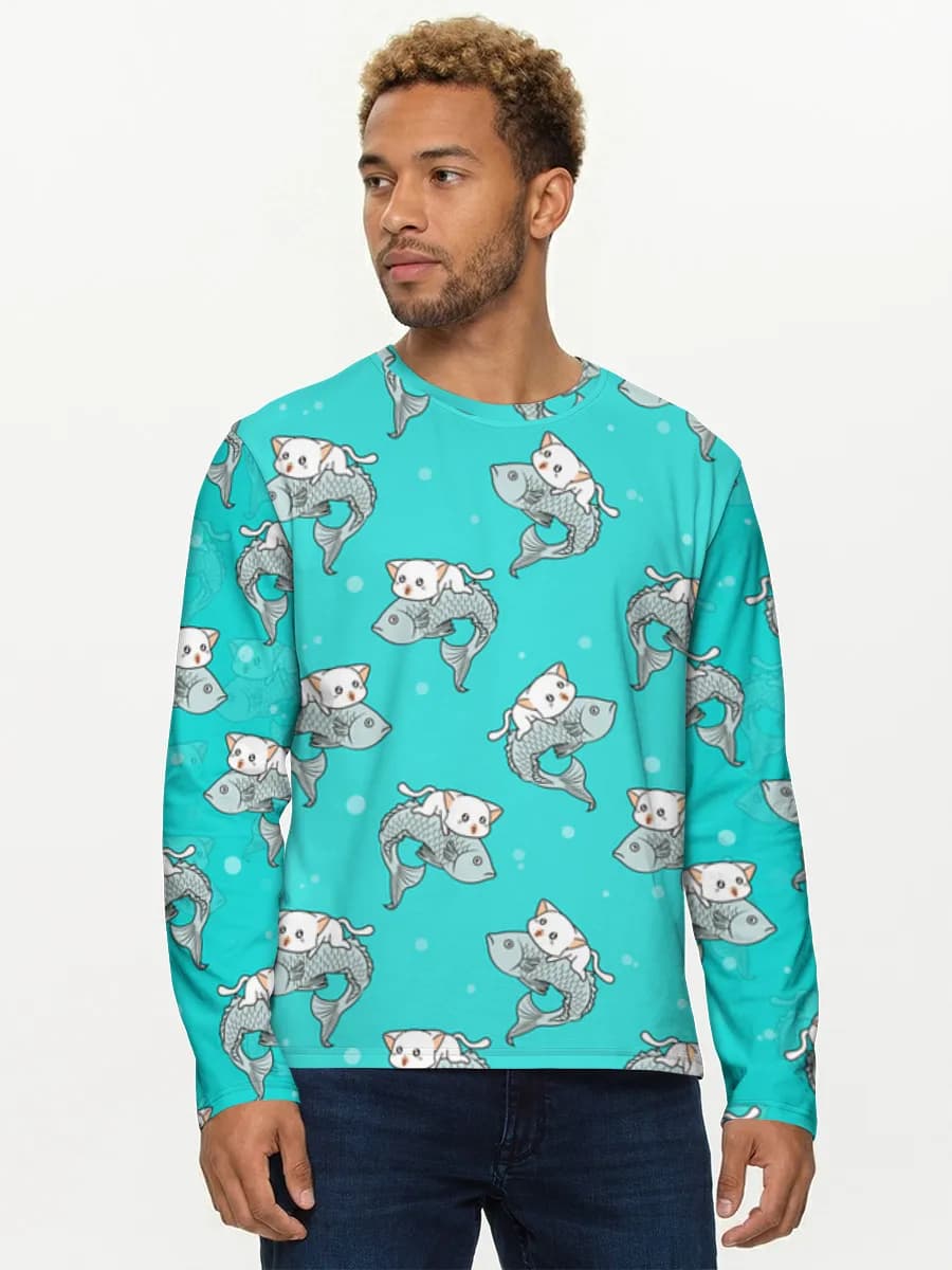 Men's cotton long sleeve shirt