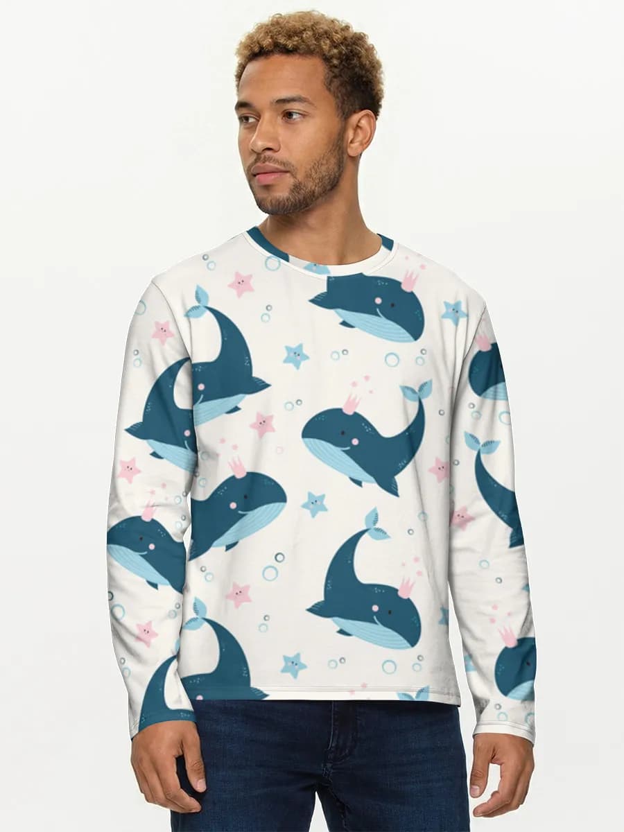 T-shirt Coton Manches Longues Homme