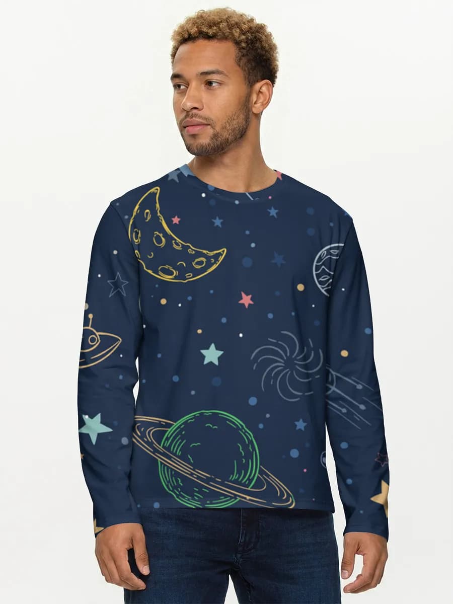 T-shirt Coton Manches Longues Homme