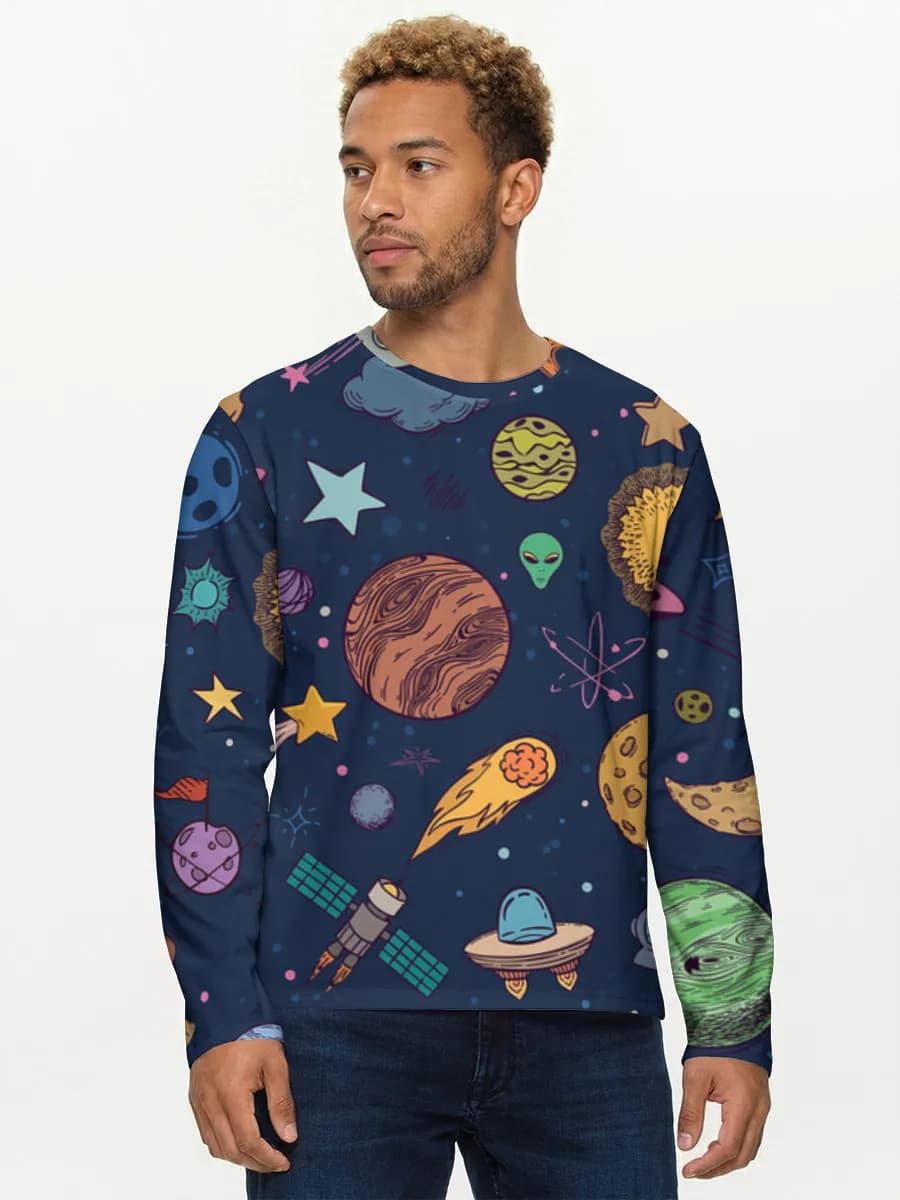 Men's cotton long sleeve shirt