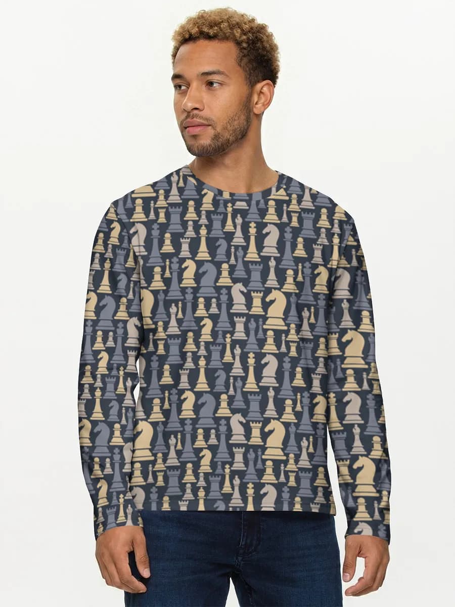 Camisa de manga larga de algodón para hombre