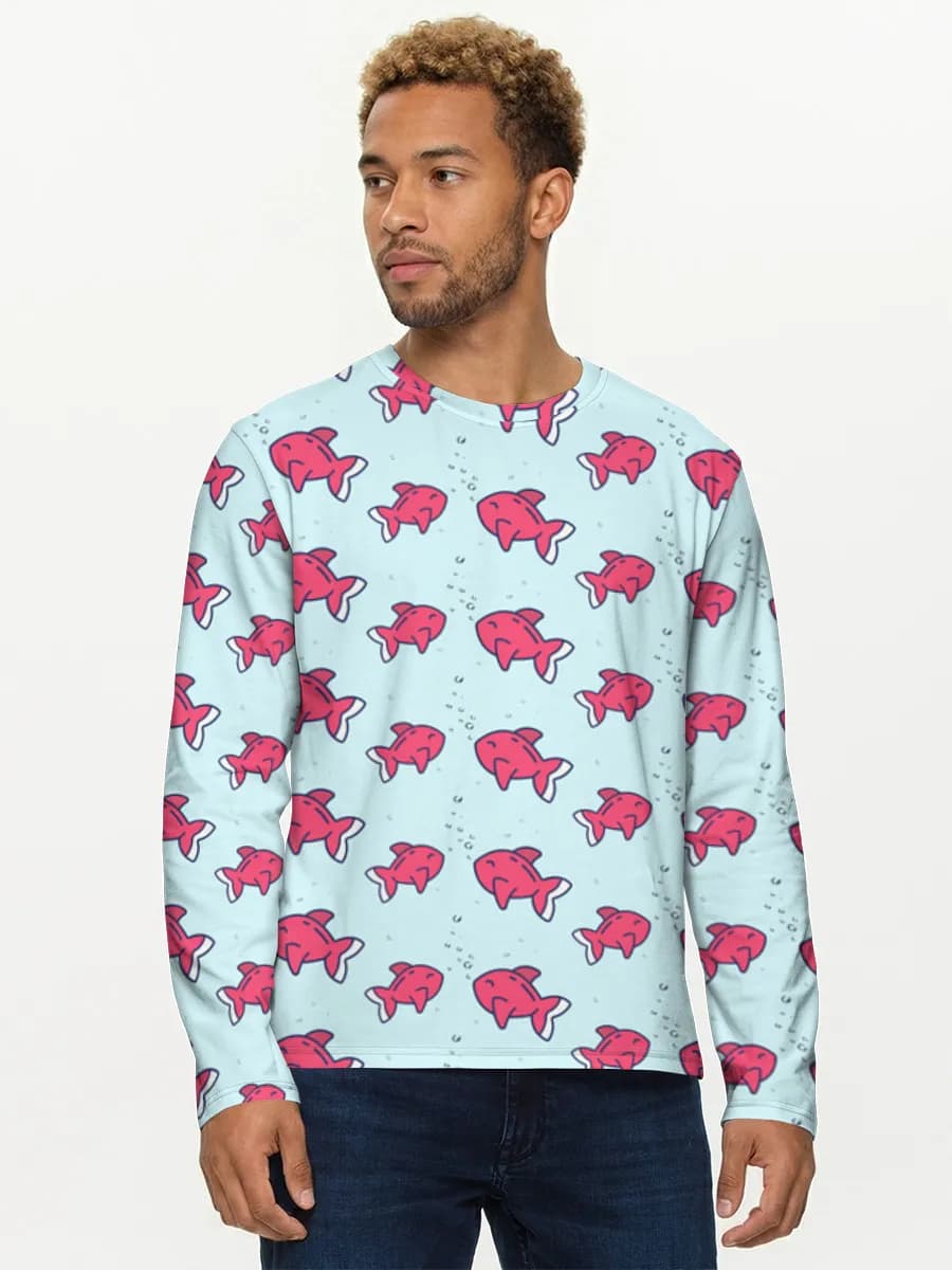 Camisa de manga larga de algodón para hombre