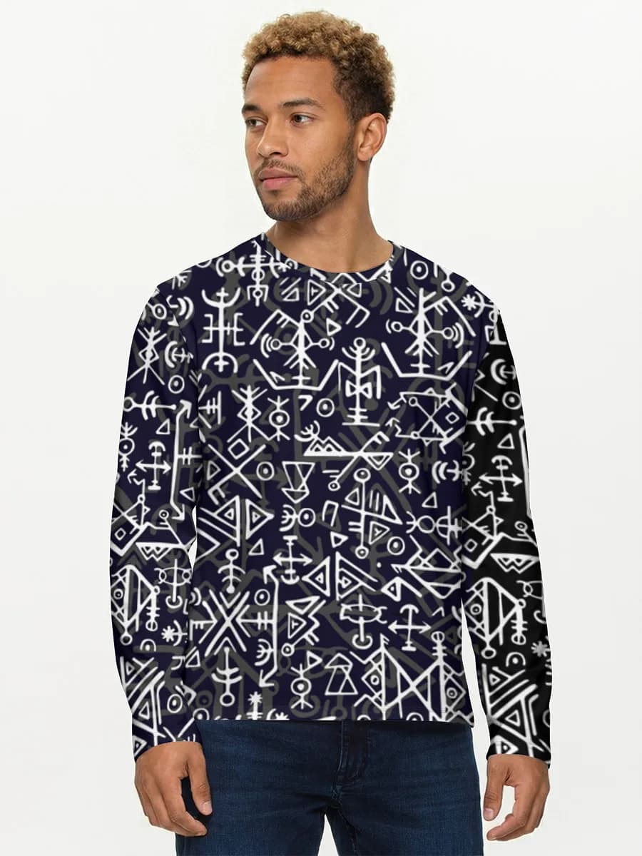Camisa de manga larga de algodón para hombre
