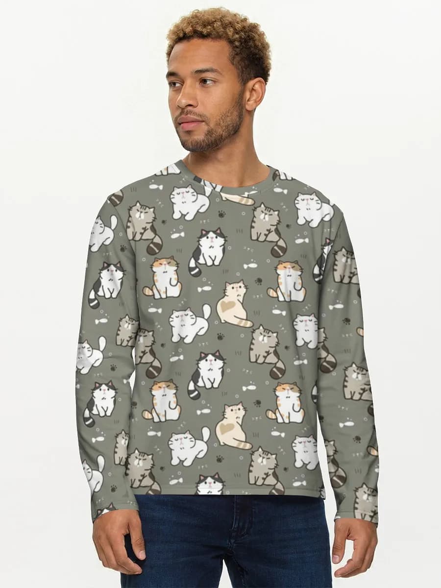 Men's cotton long sleeve shirt