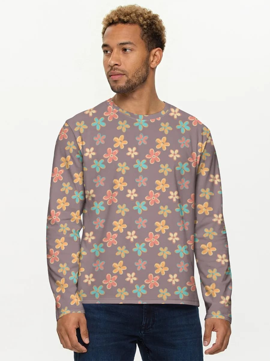 Men's cotton long sleeve shirt