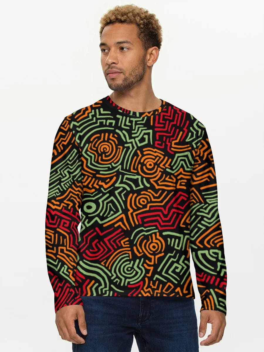 Men's cotton long sleeve shirt
