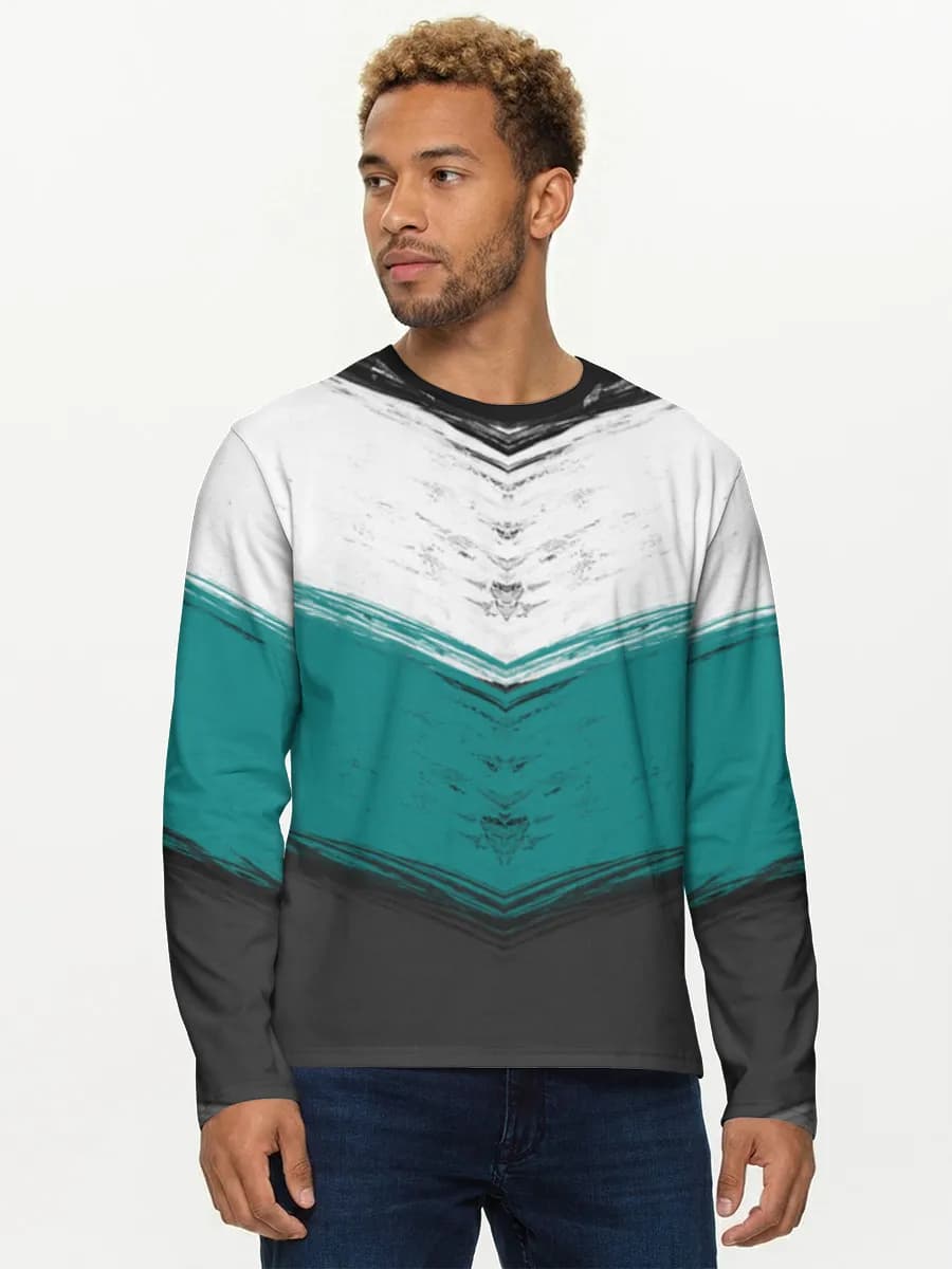Camisa de manga larga de algodón para hombre